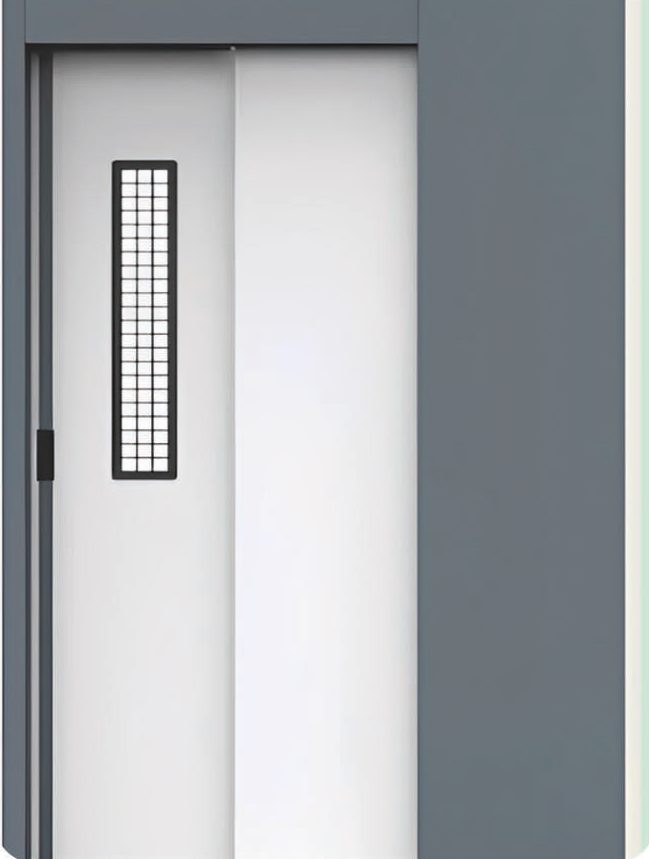 Manual telescopic door